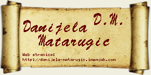 Danijela Matarugić vizit kartica